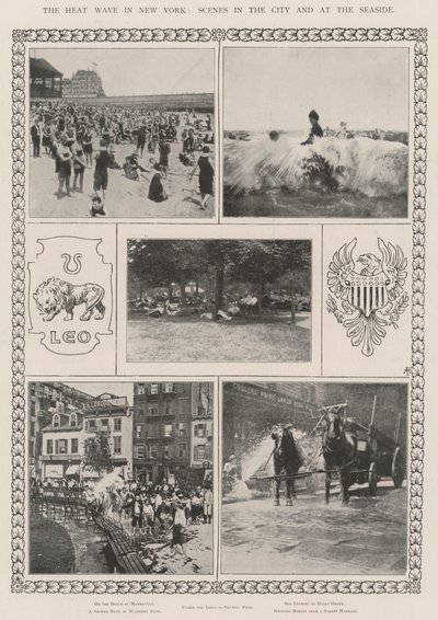 La Ola de Calor en Nueva York, Escenas en la Ciudad y en la Playa de English Photographer
