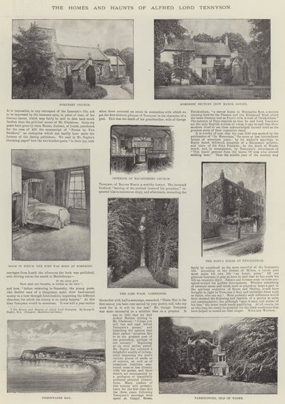 Los Hogares y Hábitats de Alfred Lord Tennyson de English Photographer
