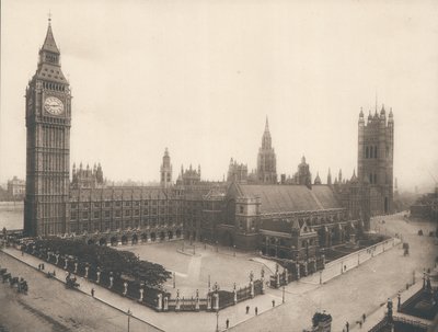Las Casas del Parlamento y Big Ben, Londres, c 1900 de English Photographer