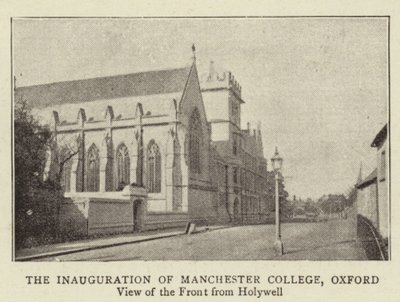 La inauguración del Colegio Manchester, Oxford de English Photographer
