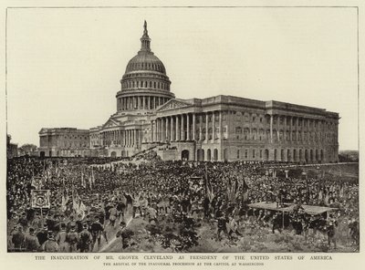 La inauguración del Sr. Grover Cleveland como presidente de los Estados Unidos de América de English Photographer