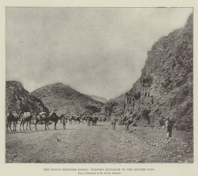 El Levantamiento de la Frontera India, Entrada Occidental al Paso Khyber de English Photographer