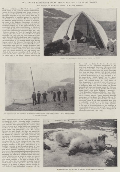 La expedición polar Jackson-Harmsworth, el hallazgo de Nansen de English Photographer