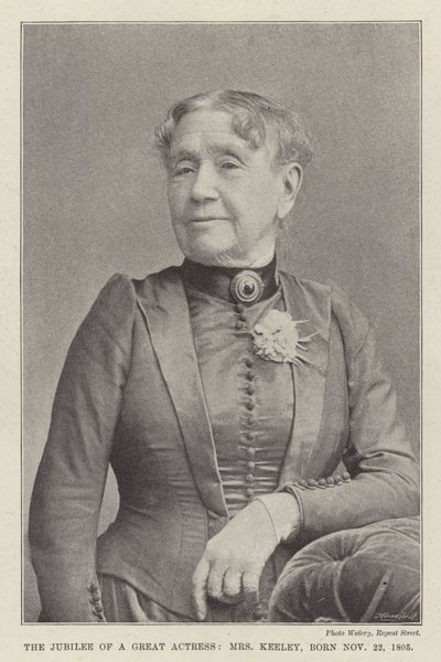 El jubileo de una gran actriz, Mrs. Keeley, nacida el 22 de noviembre de 1805 de English Photographer