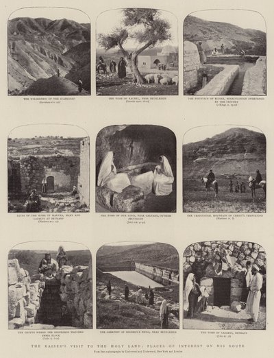La visita del Kaiser a Tierra Santa, escenas de interés en su ruta de English Photographer