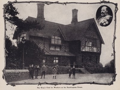 El club del Rey para trabajadores en la finca de Sandringham, Norfolk de English Photographer