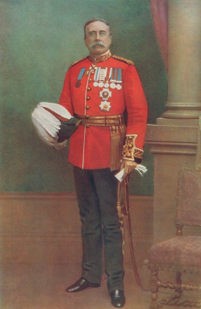 El difunto General Sir W. S. A. Lockhart. Comandante en Jefe en India de English Photographer