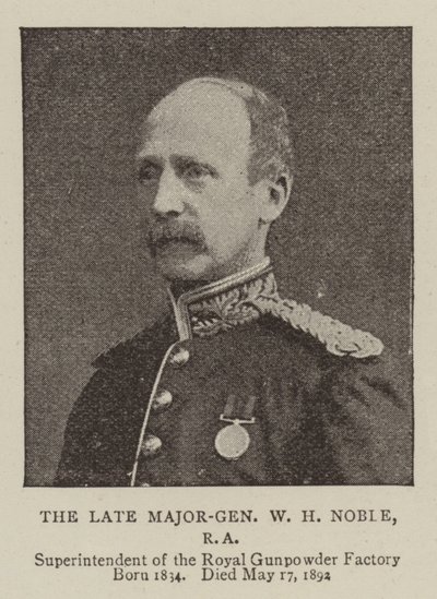 El difunto Mayor General W H Noble, RA de English Photographer