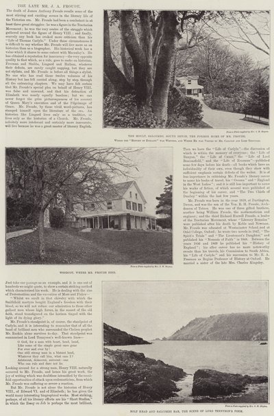 El difunto Sr. J. A. Froude de English Photographer