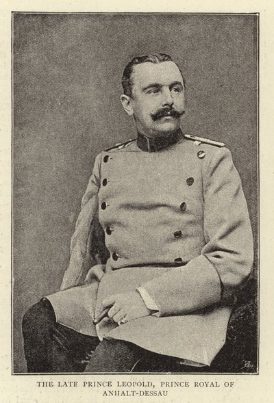 El Difunto Príncipe Leopoldo, Príncipe Real de Anhalt-Dessau de English Photographer