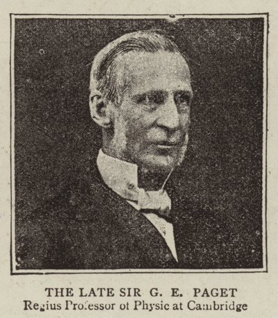 El difunto Sir G E Paget de English Photographer