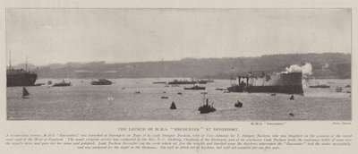 El lanzamiento del HMS Encounter en Devonport de English Photographer