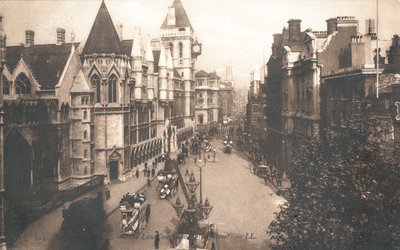 Los Tribunales de Justicia, Fleet Street de English Photographer