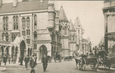 Los Tribunales de Justicia, Londres de English Photographer