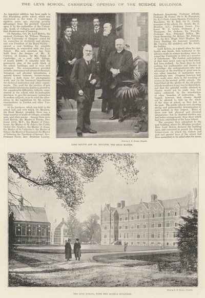 La Escuela Leys, Cambridge, inauguración de los edificios de ciencias de English Photographer