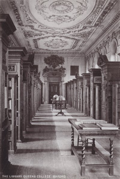 La Biblioteca del Queens College, Oxford de English Photographer