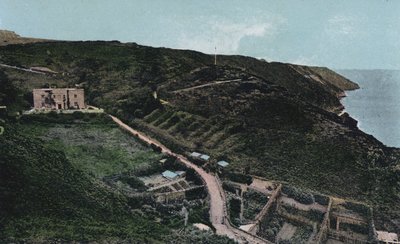 La casa solariega, isla de Lundy (foto coloreada) de English Photographer