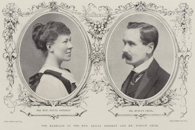 El Matrimonio de la Honorable Alicia Amherst y el Sr. Evelyn Cecil de English Photographer