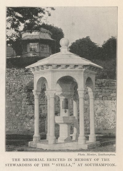 El Monumento Erecto en Memoria de la Azafata del Stella, en Southampton de English Photographer