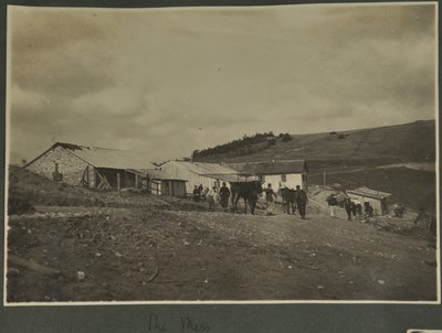 El Comedor, probablemente en la estación de entrenamiento de Rango de Sonido en Vosges, 1915 de English Photographer