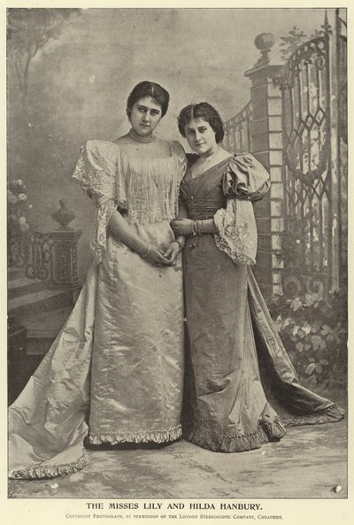 Las Señoritas Lily y Hilda Hanbury de English Photographer