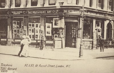 The Muchmore Art Co Ltd, 92 y 93, Great Russell Street, Londres, W C de English Photographer