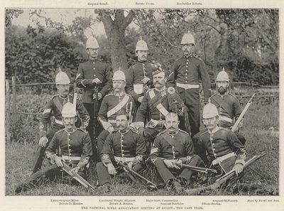 La Reunión de la Asociación Nacional de Rifles en Bisley, el Equipo del Cabo de English Photographer