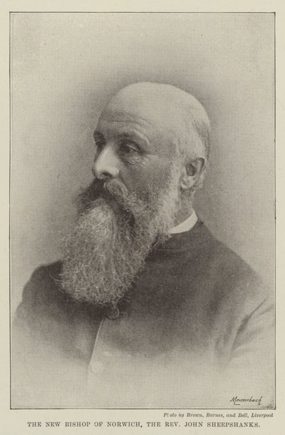 El nuevo obispo de Norwich, el reverendo John Sheepshanks de English Photographer