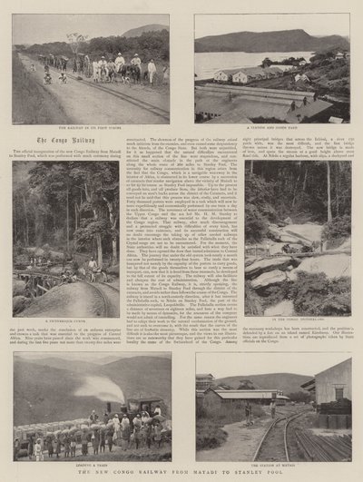 El nuevo ferrocarril del Congo de Matadi a Stanley Pool de English Photographer