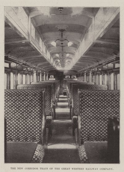 El nuevo tren corredor de la Great Western Railway Company de English Photographer