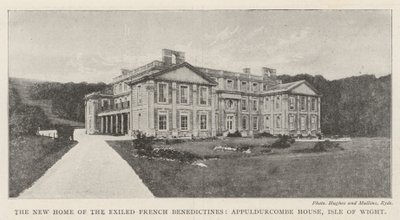 El Nuevo Hogar de los Benedictinos Franceses Exiliados, Appuldurcombe House, Isla de Wight de English Photographer