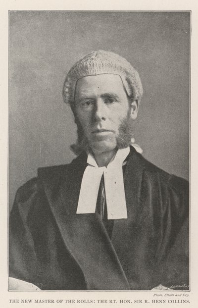 El nuevo Maestro de los Rollos, el Muy Honorable Sir R Henn Collins de English Photographer