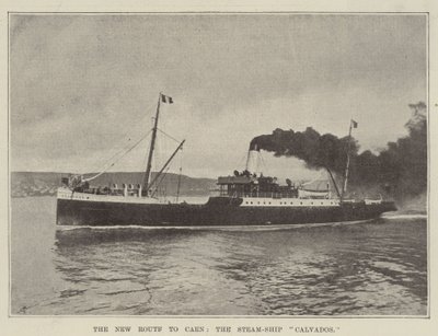 La nueva ruta a Caen, el barco de vapor Calvados de English Photographer