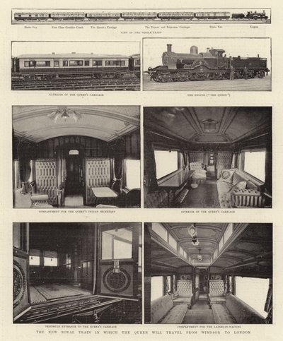 El Nuevo Tren Real en el que la Reina viajará de Windsor a Londres de English Photographer