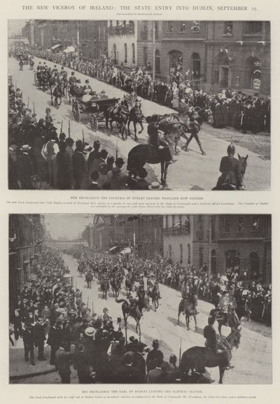 El nuevo virrey de Irlanda, la entrada oficial en Dublín, 25 de septiembre de English Photographer
