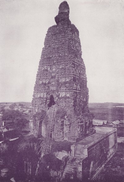 La Antigua Torre, Buddh Gaya, antes de la Restauración de English Photographer