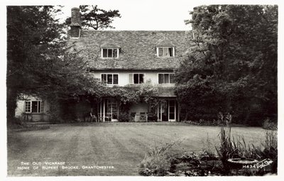 La vieja vicaría, hogar de Rupert Brooke, Grantchester, Cambridge de English Photographer