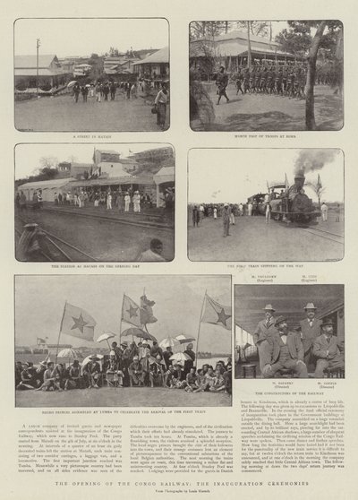 La inauguración del ferrocarril del Congo, las ceremonias de inauguración de English Photographer