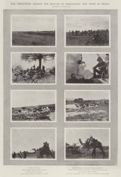 Las operaciones contra el Mullah en Somalilandia, la lucha en Erego de English Photographer