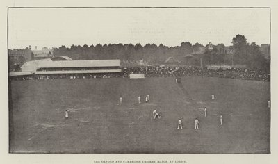 El Partido de Cricket de Oxford y Cambridge en Lords de English Photographer