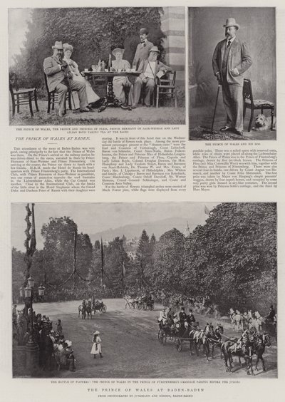 El Príncipe de Gales en Baden-Baden de English Photographer