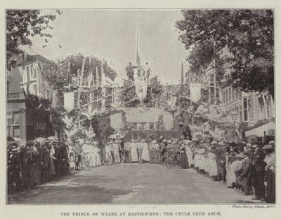 El Príncipe de Gales en Eastbourne, el Arco del Club de Ciclismo de English Photographer
