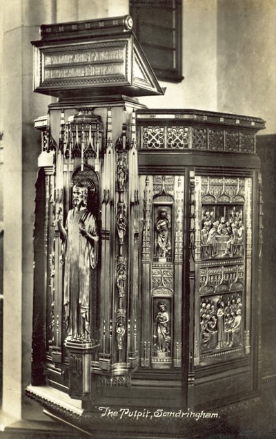 El Púlpito, Iglesia de Santa María Magdalena, Sandringham de English Photographer