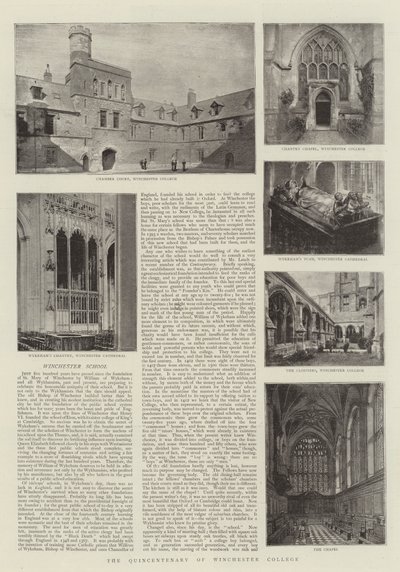 El quincentenario del Colegio Winchester de English Photographer