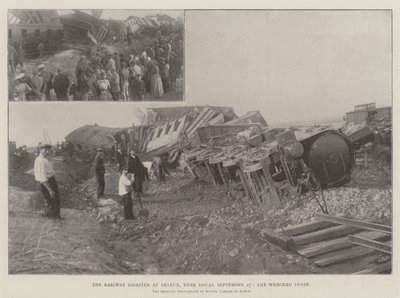 El desastre ferroviario en Arleux, cerca de Douai, 27 de septiembre, el tren destrozado de English Photographer