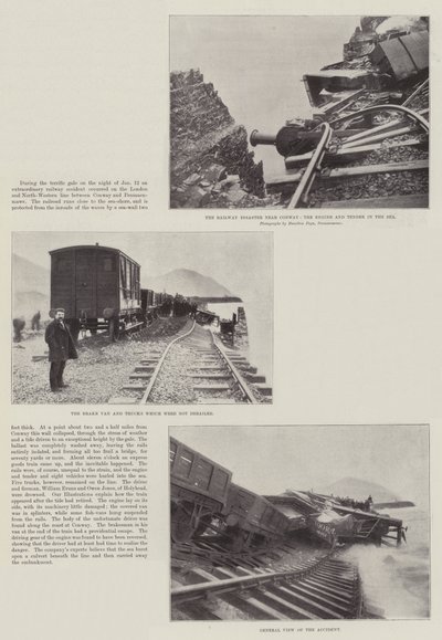 El desastre ferroviario cerca de Conway de English Photographer