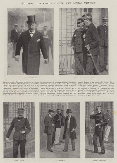 El nuevo juicio del Capitán Dreyfus, algunos testigos notables de English Photographer
