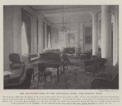 La reconstrucción del Hotel Grosvenor, la sala de lectura de English Photographer