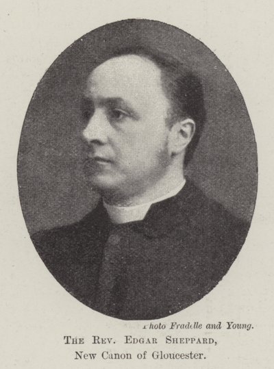 El Reverendo Edgar Sheppard, Nuevo Canónigo de Gloucester de English Photographer