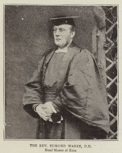 El Reverendo Edmund Warre, DD de English Photographer
